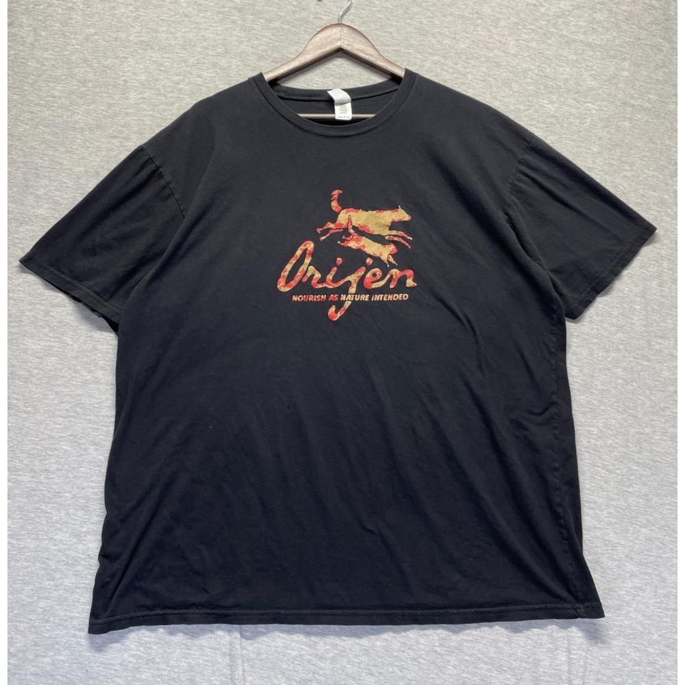 Jerico Ring Spun Cotton T Shirt Mens 2XL Black Graphic Print Orijen Whole Prey